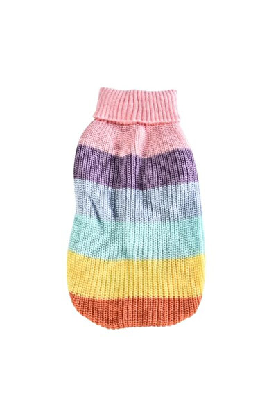 4Dog Deluxe Χειμερινό παλτό σκύλου Ουράνιο Τόξο, 35 εκ.