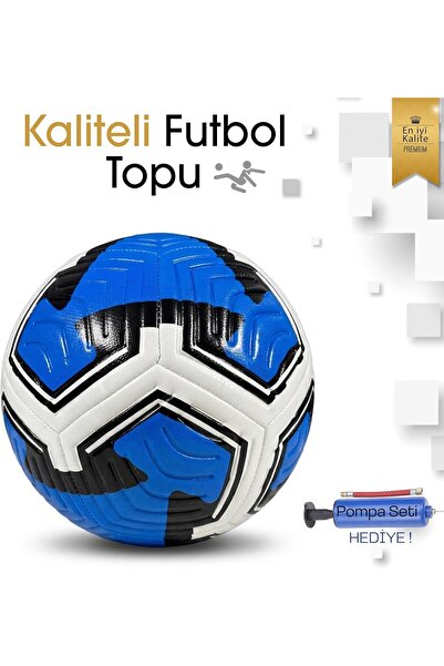 Hsport Yüksek Kalite Futbol Topu Dikişli Halısaha Çimsaha Topraksaha ve Beton Zemin için Maç Antreman Topu