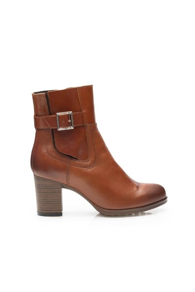 UrbanShoes Botine dama din piele naturala, Leofex - 072 Cognac Box