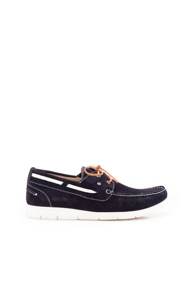 UrbanShoes Mocasini barbati din piele naturala, Leofex - 895 Blue Velur