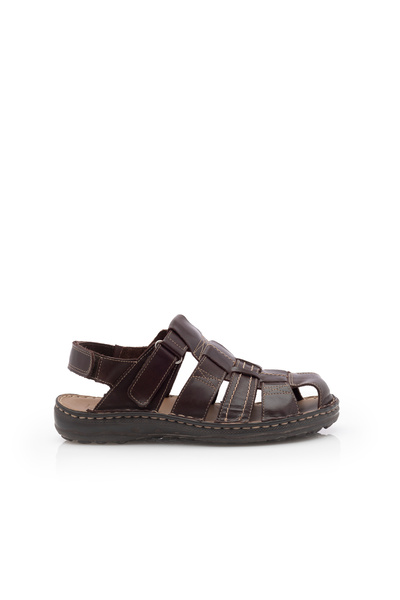 UrbanShoes Sandale barbati din piele naturala,Leofex - 141 maro box
