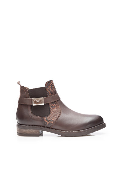 UrbanShoes Botine dama din piele naturala, Leofex - 458 maro