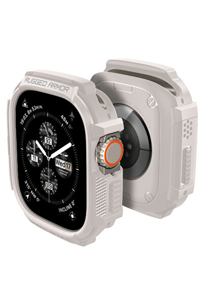 Spigen - Rugged Armor (ACS07381) - Apple Watch Ultra/ Ultra 2/ Ultra 3 - Dune...