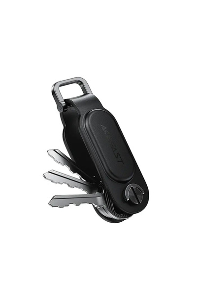 Acefast Localizator tip breloc (S4) - Apple "Find My", Piele PU, Clemă metali...