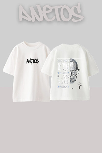 Anetos Μπλουζάκι Walter White Design με στάμπα στην πλάτη, βαμβακερό, λευκό, ...
