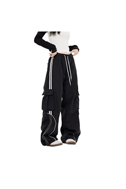 Damee Threads Women’s Summer Cargo Trousers – Breathable Polyester Fabric, Co...