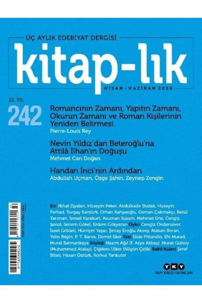 Yapı Kredi Yayınları Kitap–lık 242 - Nisan / Haziran 2026
