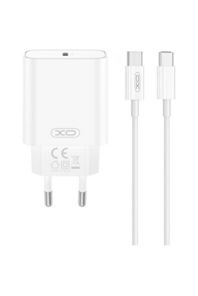 XO Design Incarcator Retea Cu Cablu USB-C CE32, 20W, 3A, 1 x USB-C, Alb