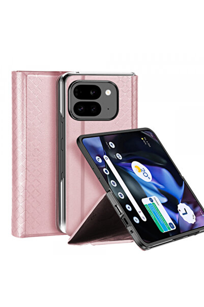 Stef's Cat Husa pentru Google Pixel 9 Pro Fold, DUX DUCIS, Bril, Roz,