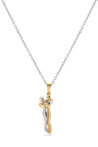 Bozhi Necklace Stainless Steel 45cm Daily Elegance Zircon Pendant Stylish Gift