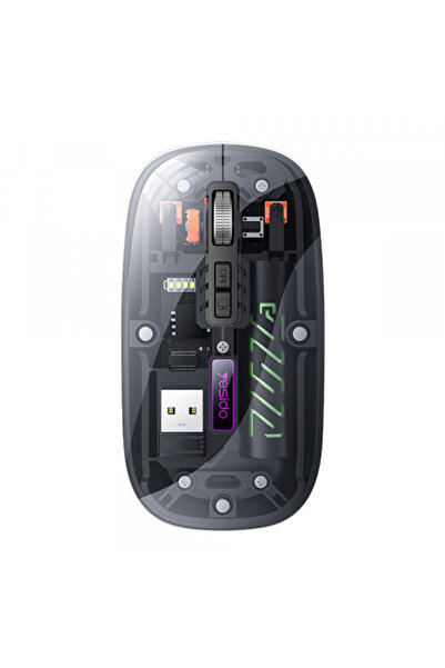 Yesido KB29 Ασύρματο ποντίκι, 800DPI - 1600DPI, BT/ Wi-Fi, Μαύρο