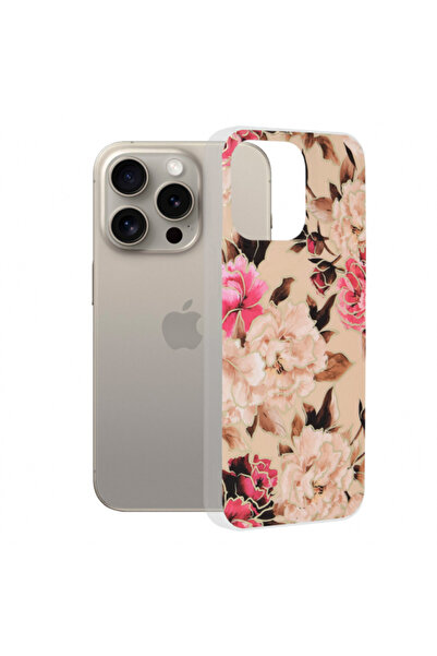 Stef's Cat Θήκη για Apple iPhone 15 Pro Max, Γάτα της Στεφ, Μάρμαρο, Μπεζ