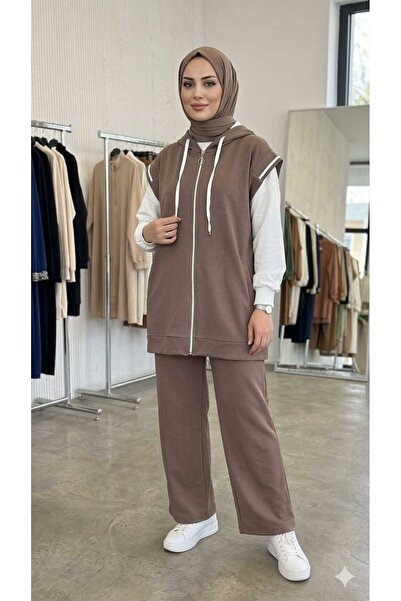 PEKA Γυναικείο αθλητικό σετ χιτζάμπ 3 τεμαχίων, άνετο ύφασμα modal για καθημε...