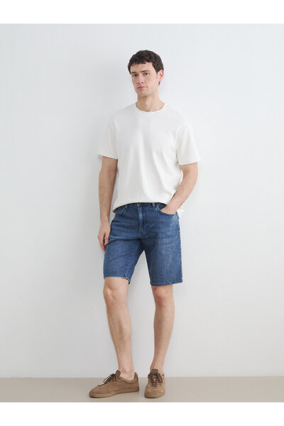 LC Waikiki Pantaloni scurți din denim pentru bărbați, croială normală