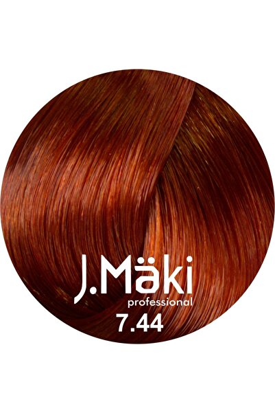 J.Mäki professional J.Maki Επαγγελματική βαφή μαλλιών 7.44 μεσαίο έντονο χάλκ...
