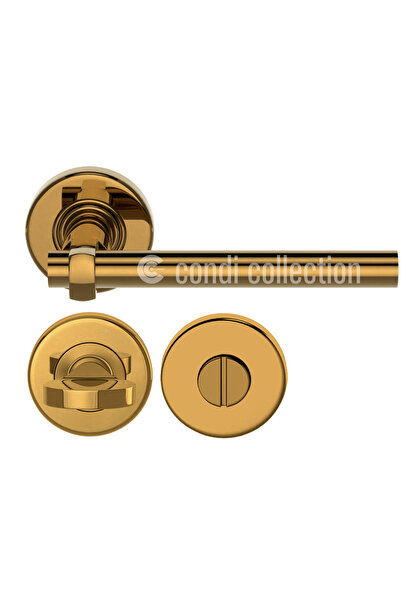 Condi Collection 3051B مقبض باب نحاسي ذهبي اللون من نوع PVD