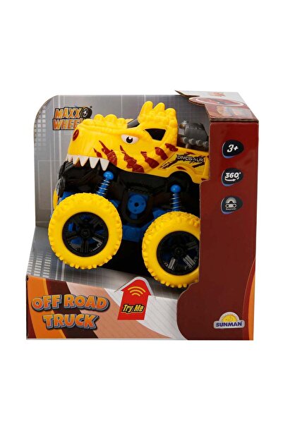 Maxx Wheels Masina Off Road, Maxx Wheels, Speed ​​Dinosaur, Galben