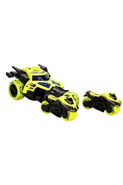 Maxx Wheels Masina cu lansator de motociclete, Maxx Wheels, Catapult Car 3in1...