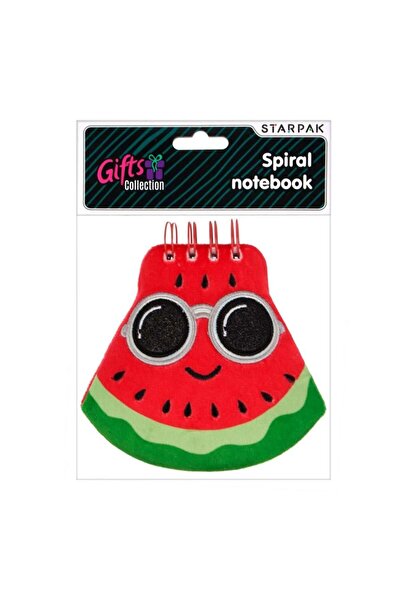 Starpak Caiet cu spirala, Starpak, Watermelon, 14.5 x 13 cm