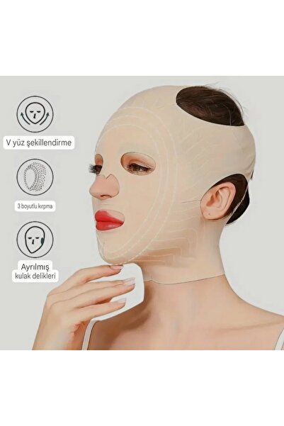BBS V Yüz Şekillendirici Maske - Gıdı Giderici ve Yüz Gerdirme Bandı - Anti-A...