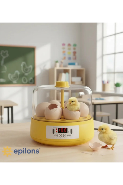 Epilons Mini Otomatik Ev Tipi Kuluçka: Elektrikli Tavuk ve Kuş Kuluçka Makine...