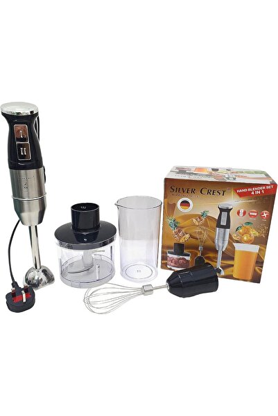 ARTC Silver Crest Hand Blender, 4-in-1 Multifunctional 2 Speed Stainless Steel Handheld Stick Blender