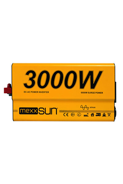 CELİKSHOP 12V Volt-3000W Watt Tam Sinüs İnverter (220V Çevirici)