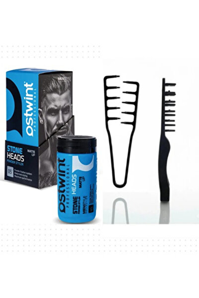 Fontenay Mavi Stone Matte Saç Şekillendirici Toz Wax 20 Ml + Mucizevi Tarak 2...