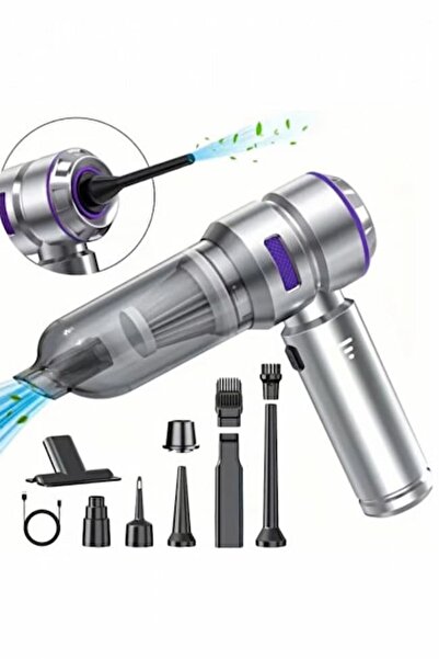 abnturk Vacuum Cleaner Kablosuz Araba İçi Süpürge 8 Parça Aksesuar 1 Adet Şar...