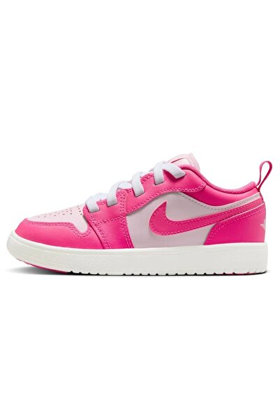 Nike Jordan 1 Low Alt Leather Sneakers Hakiki Deri Bantlı Cırtlı Kız Çocuk Sp...