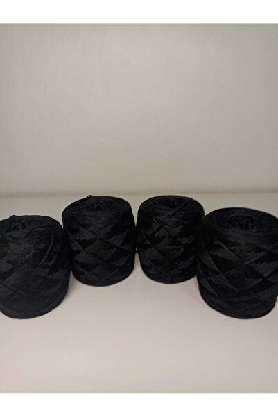 kartopya Siyah Renkli İtalyan Merserize Koton İp 400gr(4x100 Gr)