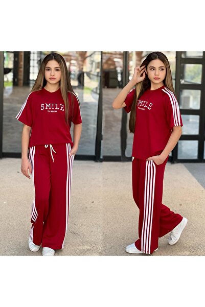 zavera for kids Set de trening oversize pentru fete, cu broderie și detalii c...