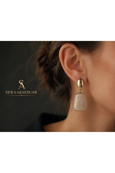 seraaksesuar Gold Damla Küpe