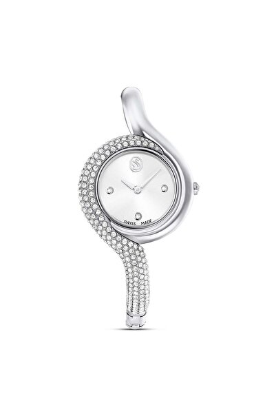 Swarovski Dextera Asymmetric Saat Swiss Made Metal Bileklik Gümüş Ton Paslanm...