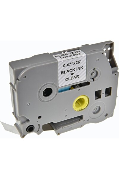 G&G compatible label printer ribbon, for Brother, TZE-131, black printing/tra...