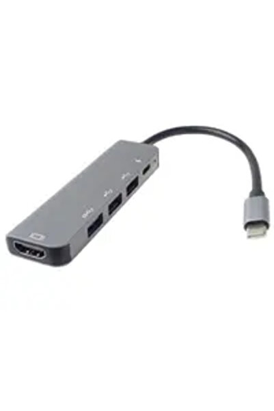 PremiumCord Adaptor USB Adaptor USB-C la HDMI + USB3.0 + 2x USB2.0 + PD (Powe...