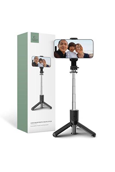 Tech-Protect L02S Selfie Stick Trepied Wireless Negru
