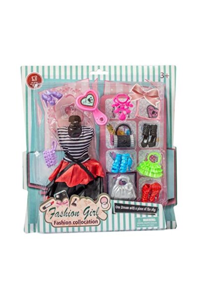 Askato Rochie pentru păpuși cu accesorii asortate