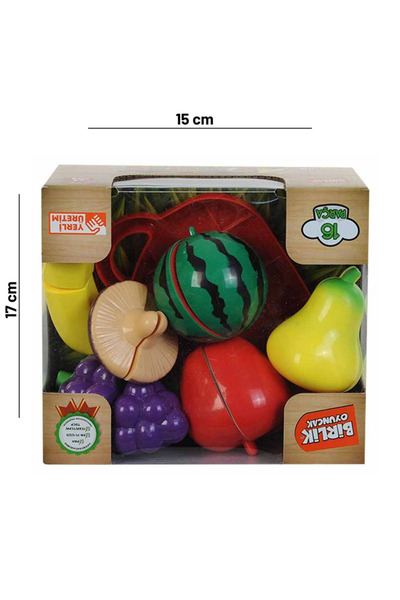 KESKİN SOUND Cuttable Fruit and Vegetable Set 16 Pieces