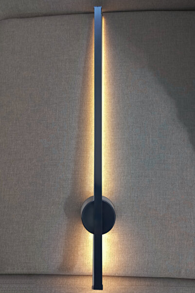 SatışMax Modern Dekoratif Led Duvar Aplik 50 Cm Antrasit 1 Adet PİLLİ GÜNIŞIĞ...