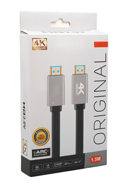 Rabelix Online Marketing 1.5 Metre 4K 2K 144Hz Ultra HD HDMI 2.0 18Gbps HDR ARC Alüminyum Başlık Altın uç 1.Kalite