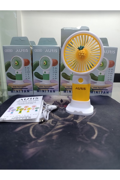 Auris Taşınabilir Fan Soğutucu Mini Vantilatör Klima Güçlü Serinletici Şarjlı...