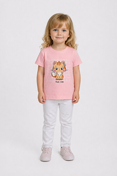 Yale Kids 1-4 Years Old Girls' 95% Cotton T-Shirt