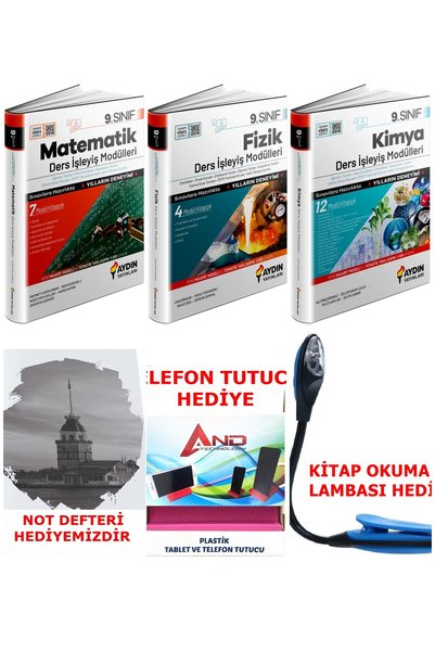 Aydın Yayınları 2026-2027 Müfradat 9 Sınıf Fizik-Kimya-Biyoloji Soru Bankası ...