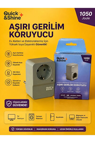 Quick&Shine AKIM KORUYUCU PRİZ