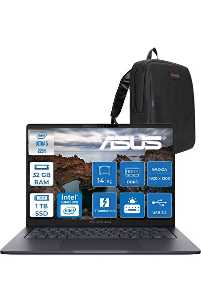 ASUS Expertbook B5 B5405CCA Intel® Core™ Ultra 5 225H 32GB Ddr5 1tb SSD 14.0-...