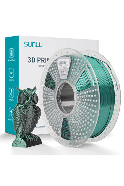 Sunlu Μεταξωτό PLA+ Διχρωμο Μαύρο Πράσινο 1.75 χιλ. 1 κιλό