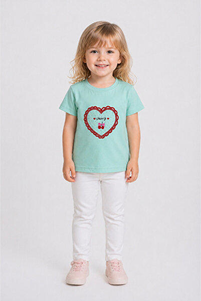 Yale Kids 3-8 Years Old Girls' T-Shirt 95% Cotton
