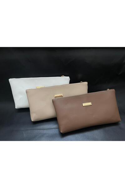 VELORİA BAG & SCARF VELORİA BAG çok amaçlı kadın portföy ve makyaj çantası cl...