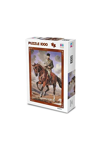 WOWMOMKIDS 20726 Gazi Mustafa Kemal Sakarya 1000 Piece Puzzle with His Horse ...